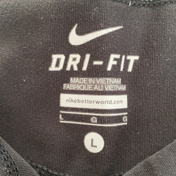 Nike crop athletic pants, black size large. - Picture 2 of 3